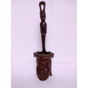 Vintage Mid 20th Century Igorot Wooden Ceremonial Offering Bowl Or Dipping Ladle